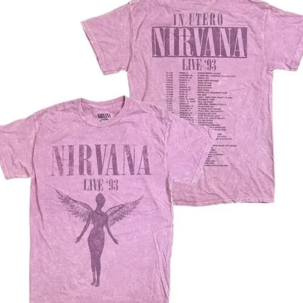 Pink 'In Utero Live '93' Kids Graphic Tee